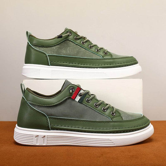 Casual Men's Sneakers High-end Versatile Canvas Sneakers Bandage Dress - Tredona LLC