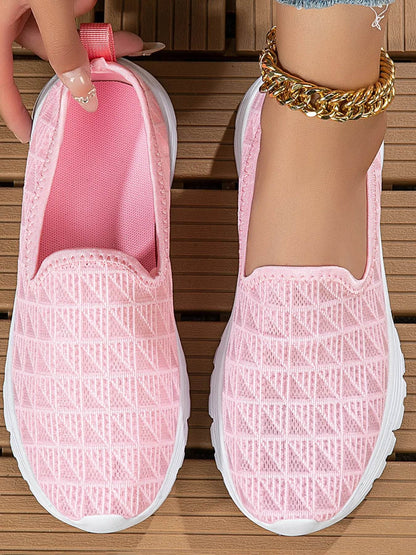 Breathable Mesh Slip-On Sneakers - Tredona LLC