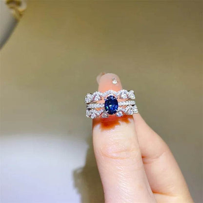 1 Carat Moissanite 925 Sterling Silver Ring - Tredona LLC