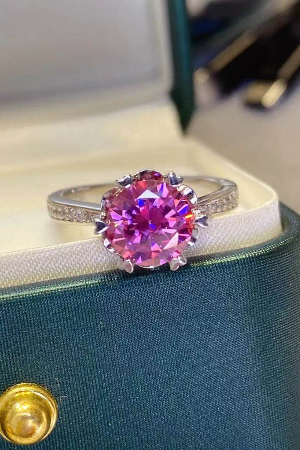 Shining For You 2 Carat Moissanite 925 Sterling Silver Ring - Tredona LLC