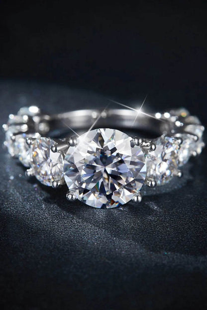 8 Carat Moissanite 925 Sterling Silver Ring - Tredona LLC