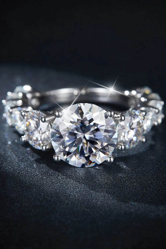 8 Carat Moissanite 925 Sterling Silver Ring - Tredona LLC