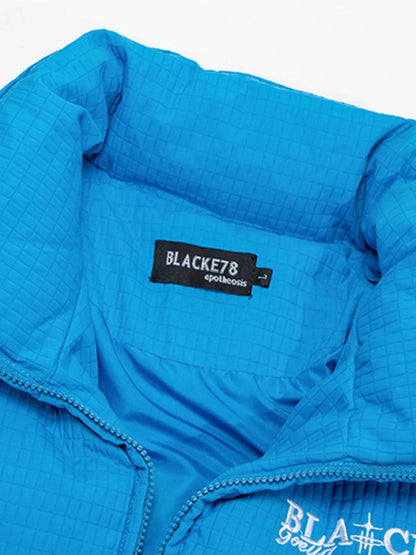 Men's Quilted Zip Up Puffer Jacket - Tredona LLC