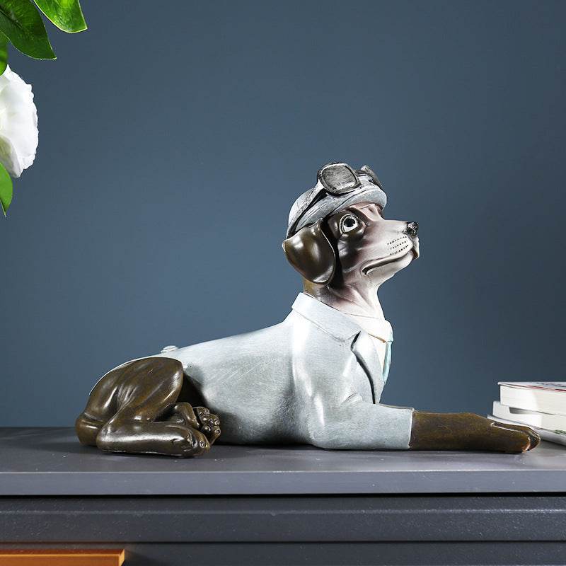 Creative Home Living Room Hallway Dog Model Decoration - Tredona LLC