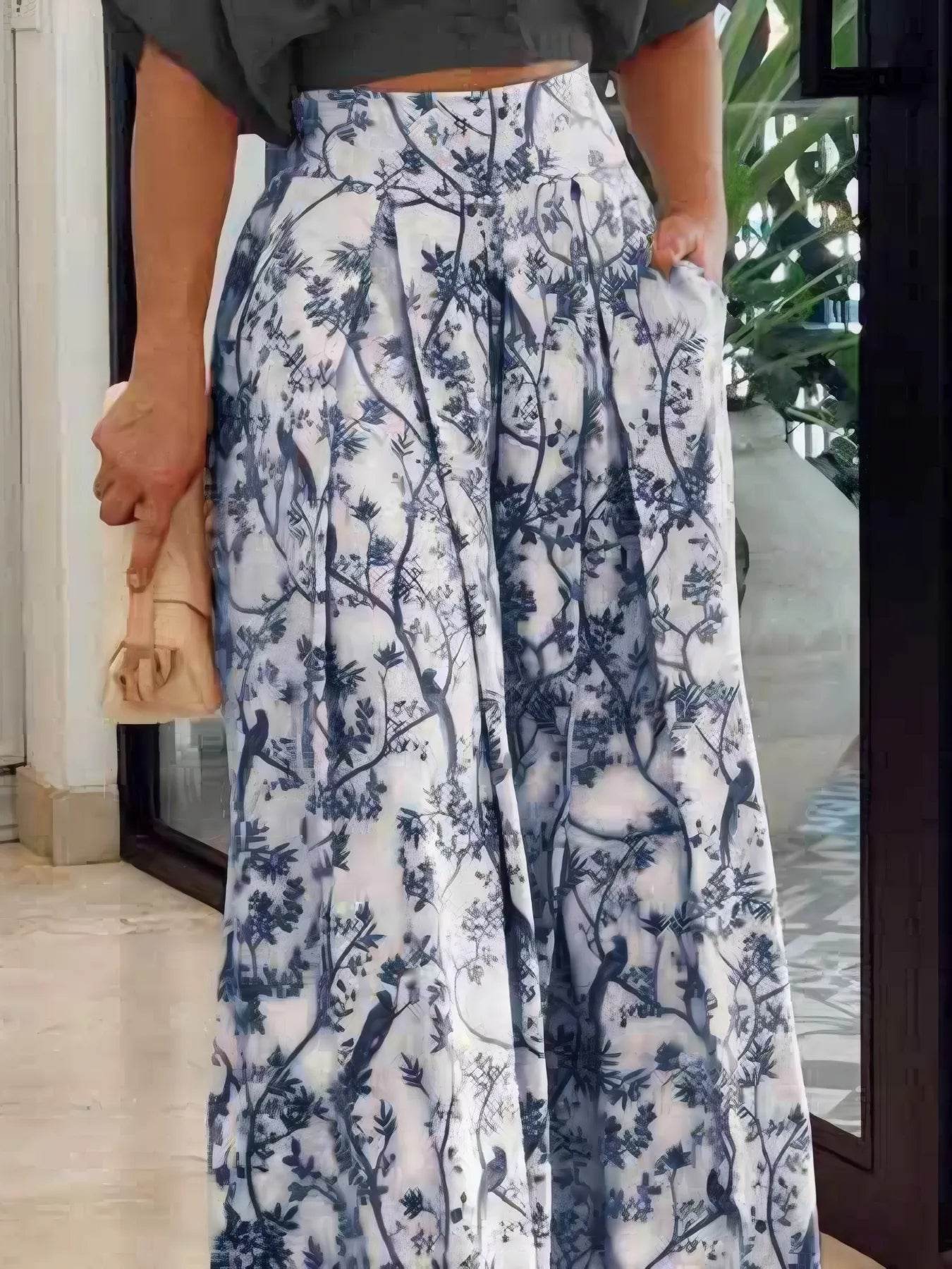 Surplice Top and High Waist Pants Set - Tredona LLC