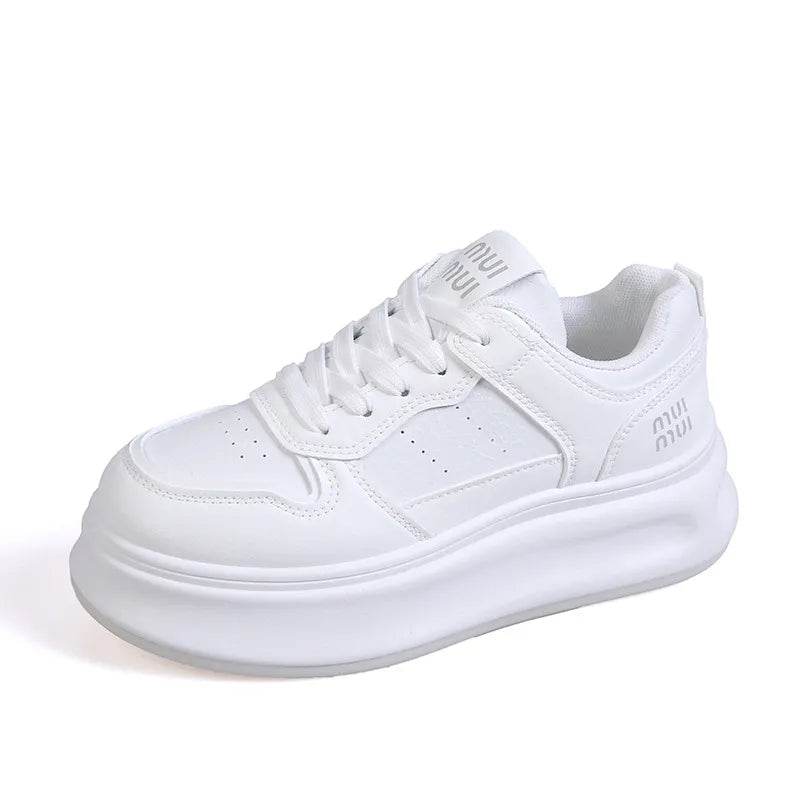 Round Toe Platform Sneakers - Tredona LLC