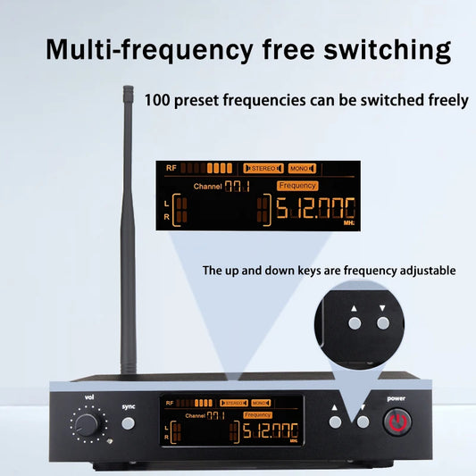 PSM300Professional stage wireless ear return live broadcast return performance specific waist bag wireless monitoring headphones
