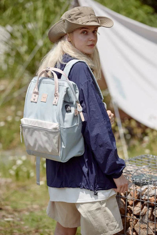 Himawari Water Resistant Canvas Backpack Bag with Side Pockets - Tredona LLC