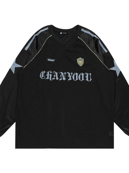 Men's Letter Long Sleeve T-Shirt - Tredona LLC