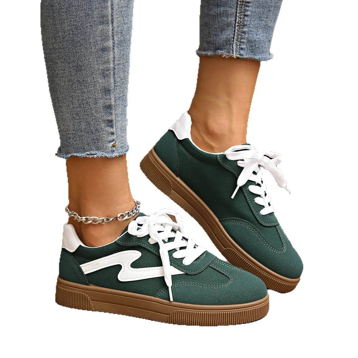 Lace Up Platform Sneakers - Tredona LLC