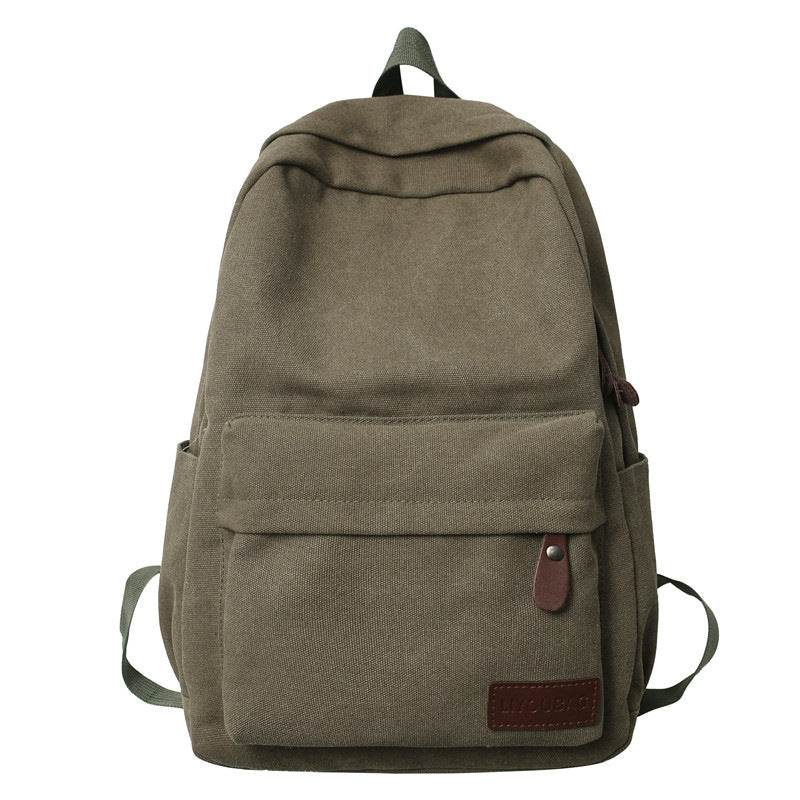 Canvas Backpack Large Capacity Outdoor Travel Oxford Cloth - Tredona LLC