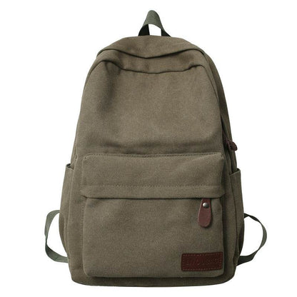 Canvas Backpack Large Capacity Outdoor Travel Oxford Cloth - Tredona LLC