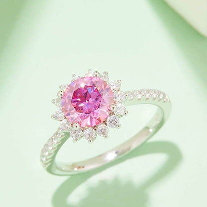2 Carat Moissanite 925 Sterling Silver Ring - Tredona LLC