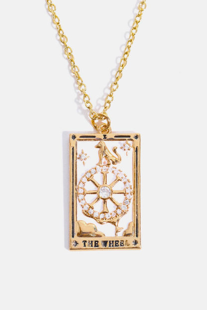 Tarot Card Pendant Stainless Steel Necklace - Tredona LLC