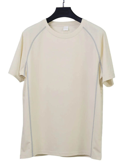 Men's Full Size Round Neck Short Sleeve T-Shirt and Shorts Set Plus Size - Tredona LLC