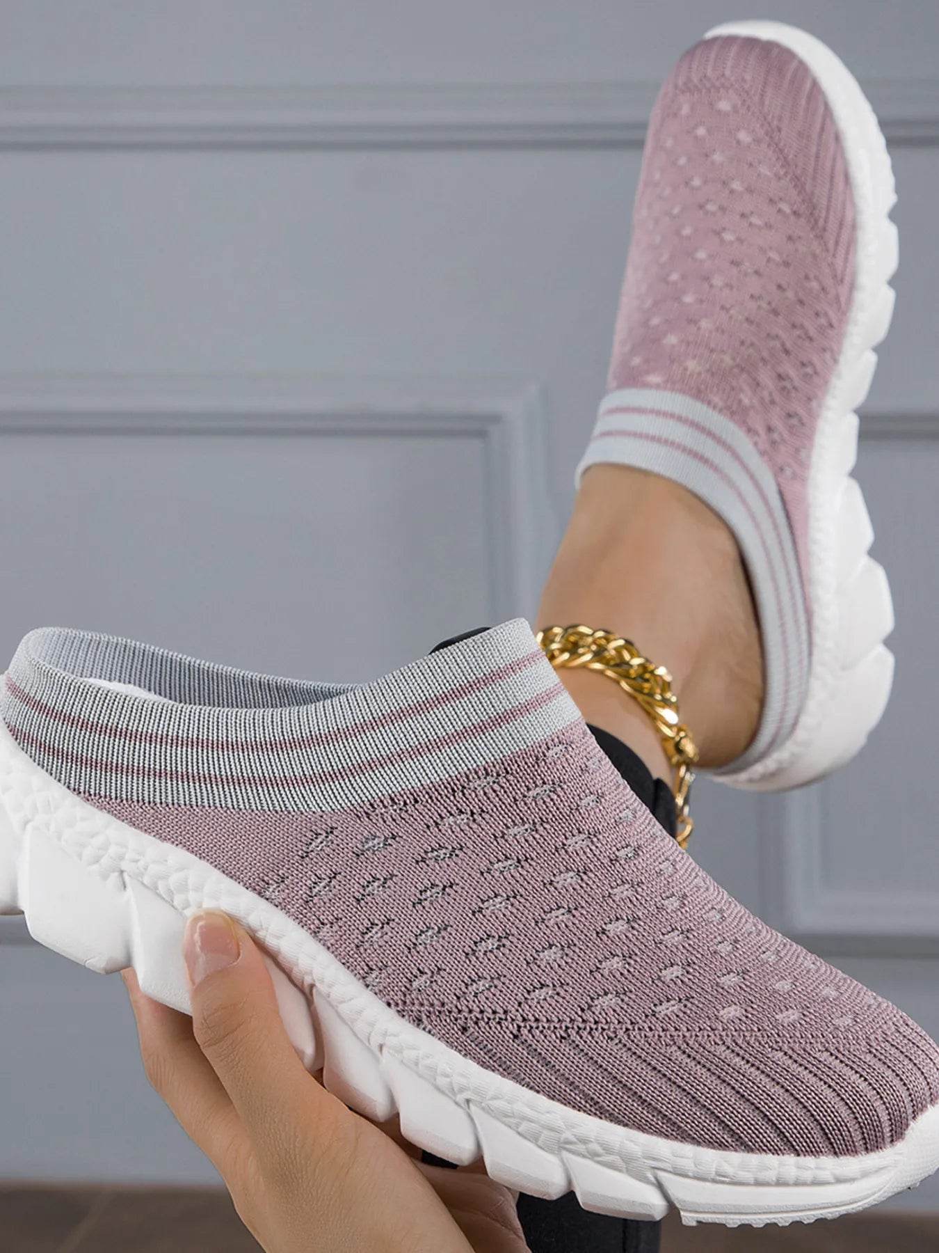 Breathable Mesh Slip-On Sneakers - Tredona LLC