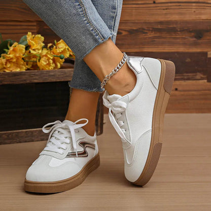 Lace Up Platform Sneakers - Tredona LLC