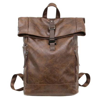 Backpack Men's Backpack Large Capacity Computer Bag Waterproof Solid Color Women's Travel - Tredona LLC