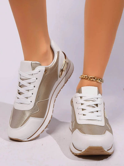 Multi-Color Leopard Lace Up Sneakers - Tredona LLC