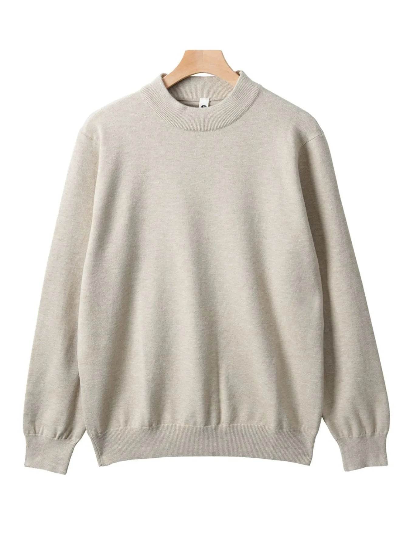 Men's Plus Size Round Neck Long Sleeve Sweater - Tredona LLC