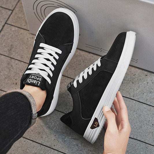 Men's Shoes Low-top Casual Leather Sneakers - Tredona LLC