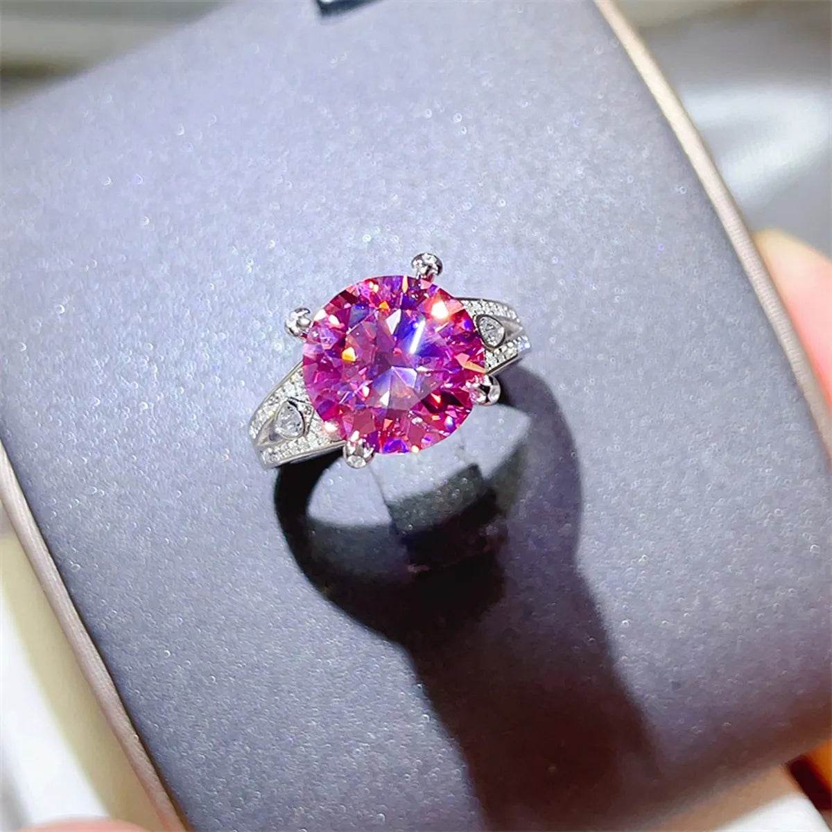 5 Carat Moissanite 925 Sterling Silver Ring - Tredona LLC