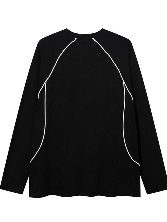 Men's Letter Graphic Long Sleeve T-Shirt - Tredona LLC