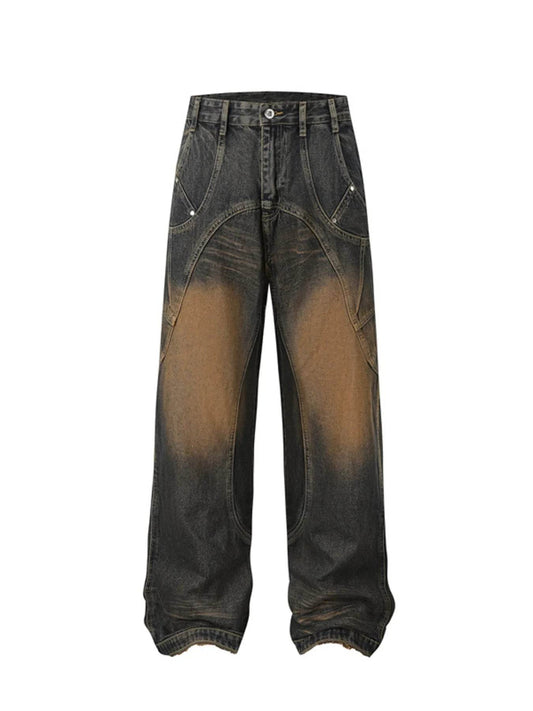 Men's Wide Leg Jeans - Tredona LLC