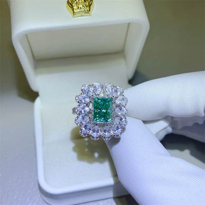 3 Carat Moissanite 925 Sterling Silver Ring - Tredona LLC