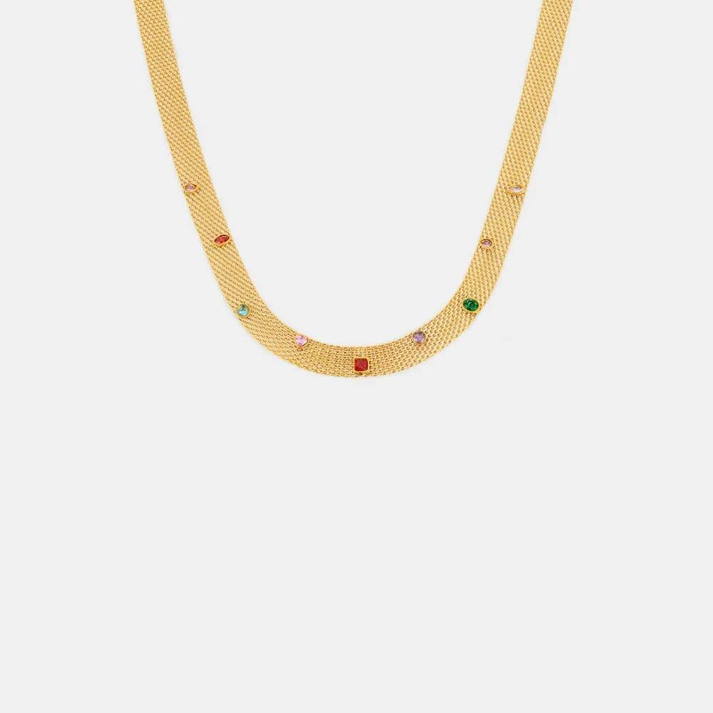 Titanium Steel Zircon Necklace - Tredona LLC