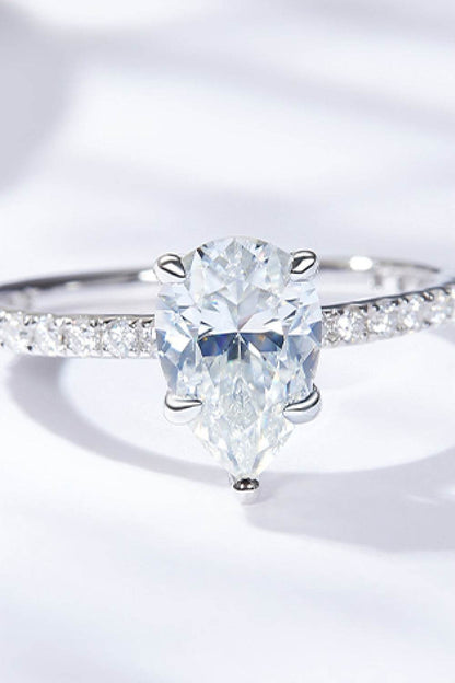 1.8 Carat Moissanite Side Stone Ring - Tredona LLC
