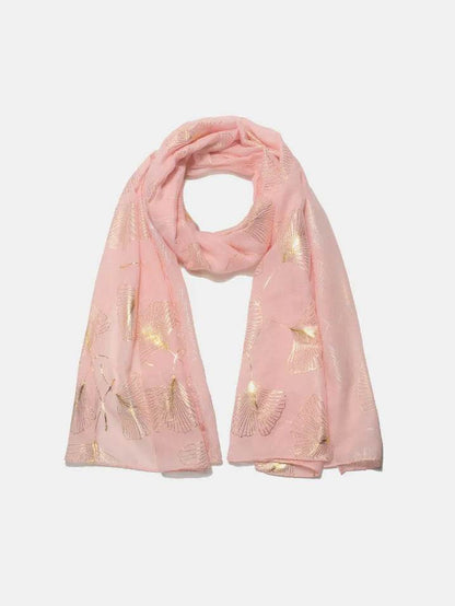 Ginkgo Leaf Polyester Scarf - Tredona LLC