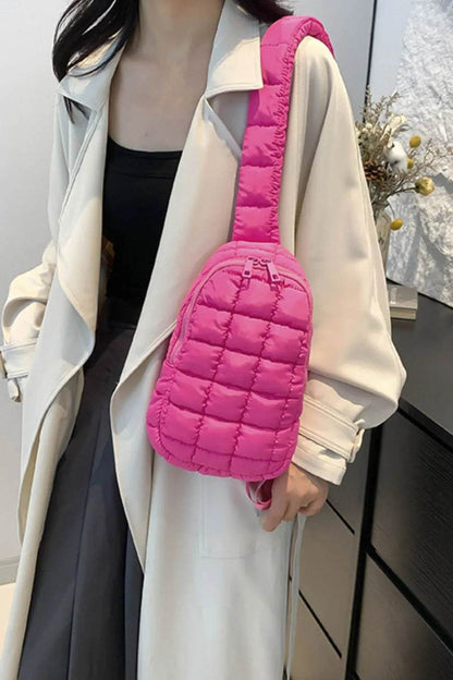 Quilted Nylon Crossbody Bag - Tredona LLC