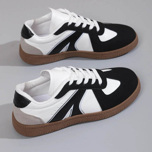 Lace Up Round Toe Sneakers - Tredona LLC