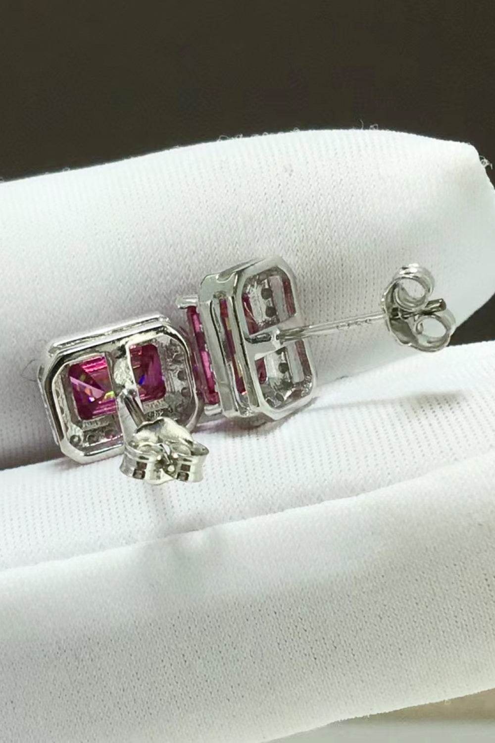 Shiny and Elegant 2 Carat Moissanite Stud Earrings - Tredona LLC
