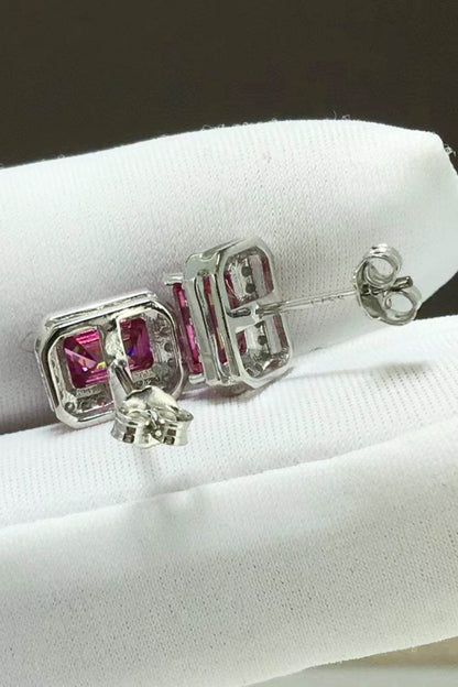 Shiny and Elegant 2 Carat Moissanite Stud Earrings - Tredona LLC
