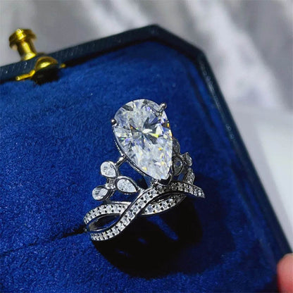 5 Carat Moissanite 925 Sterling Silver Ring - Tredona LLC