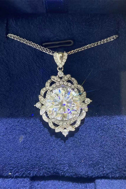 5 Carat Moissanite 925 Sterling Silver Necklace - Tredona LLC
