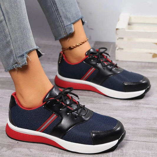 Round Toe Platform Sneakers - Tredona LLC