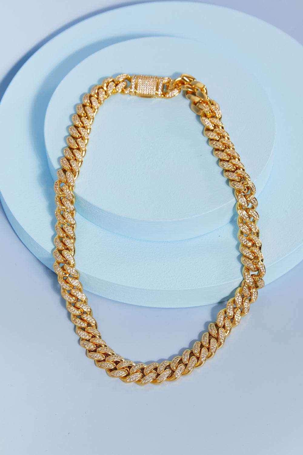 Brass Curb Chain Necklace - Tredona LLC