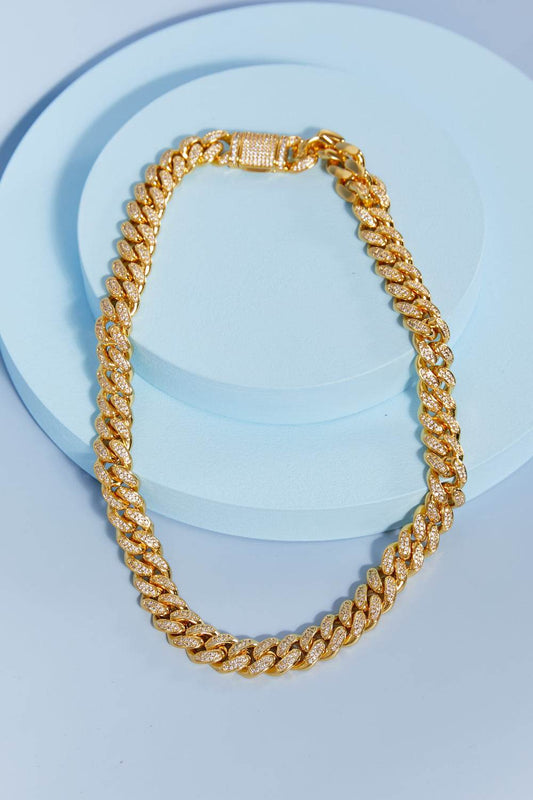 Brass Curb Chain Necklace - Tredona LLC