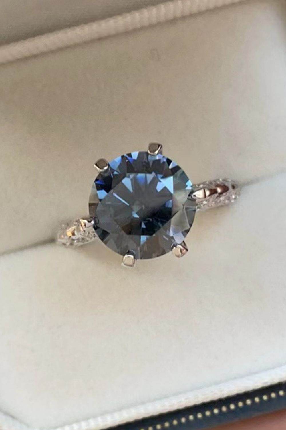 5 Carat Moissanite 925 Sterling Silver Ring - Tredona LLC
