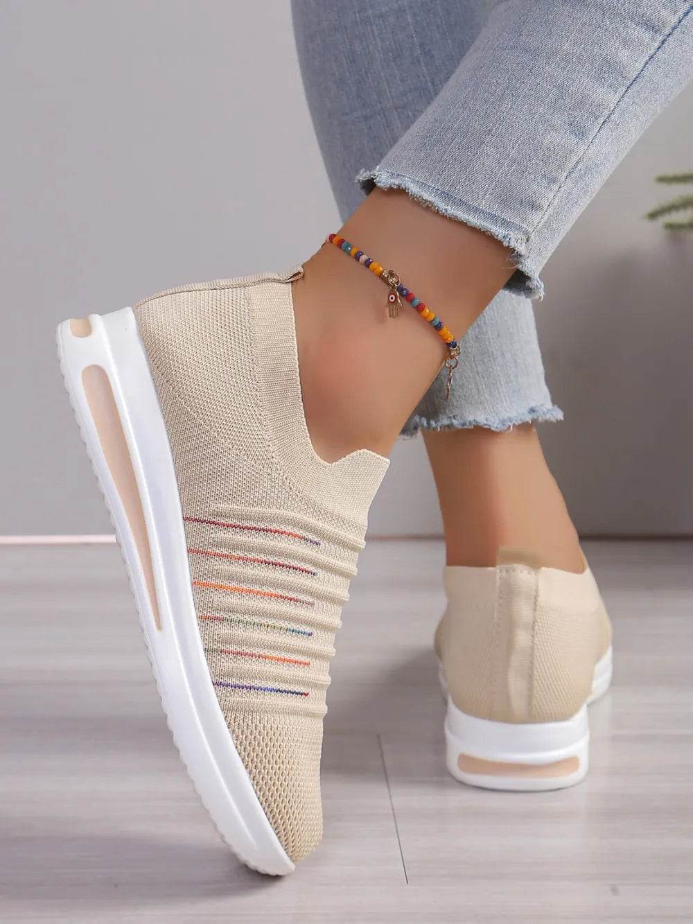 Breathable Mesh Wedge Sneakers - Tredona LLC