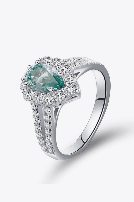 1 Carat Moissanite 925 Sterling Silver Ring - Tredona LLC
