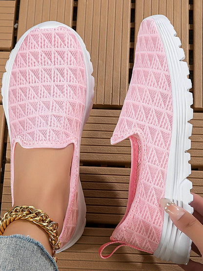 Breathable Mesh Slip-On Sneakers - Tredona LLC
