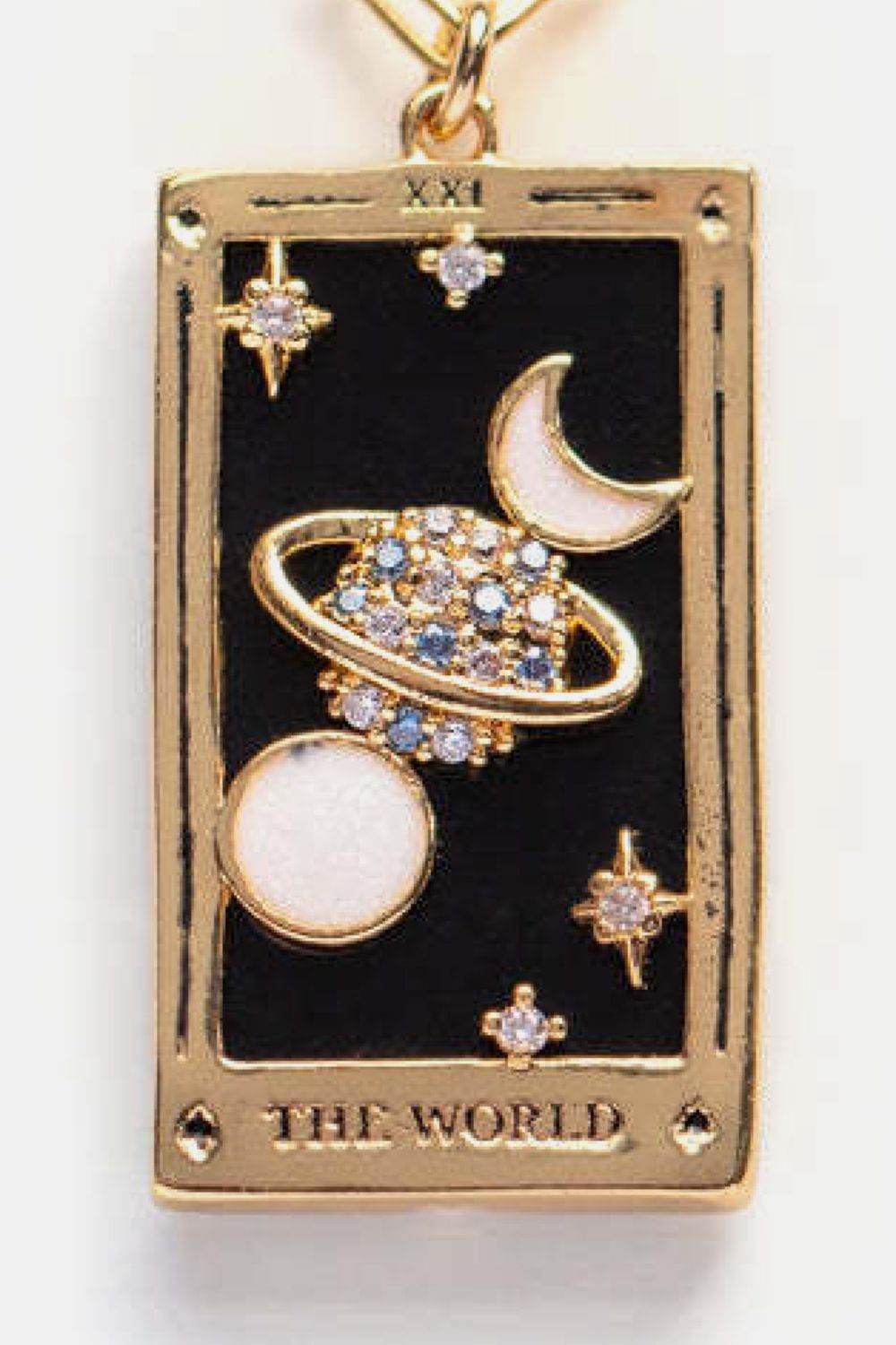 Tarot Card Pendant Stainless Steel Necklace - Tredona LLC