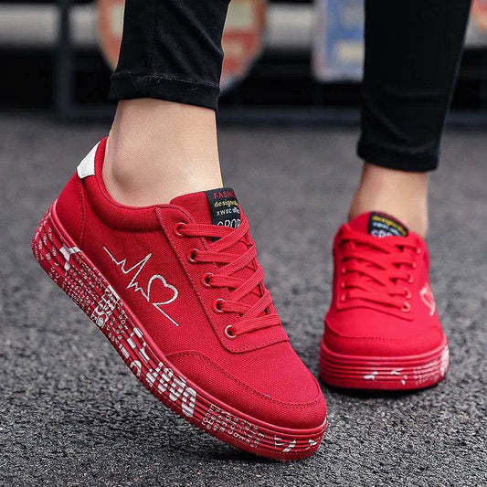 Round Toe Lace Up Platform Sneakers - Tredona LLC
