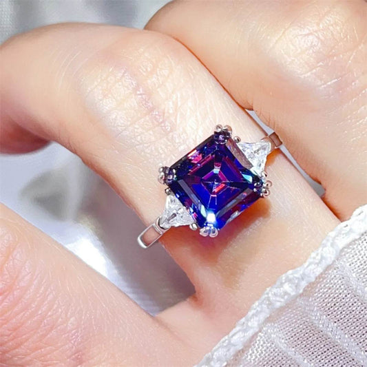 3 Carat Moissanite 925 Sterling Silver Ring - Tredona LLC