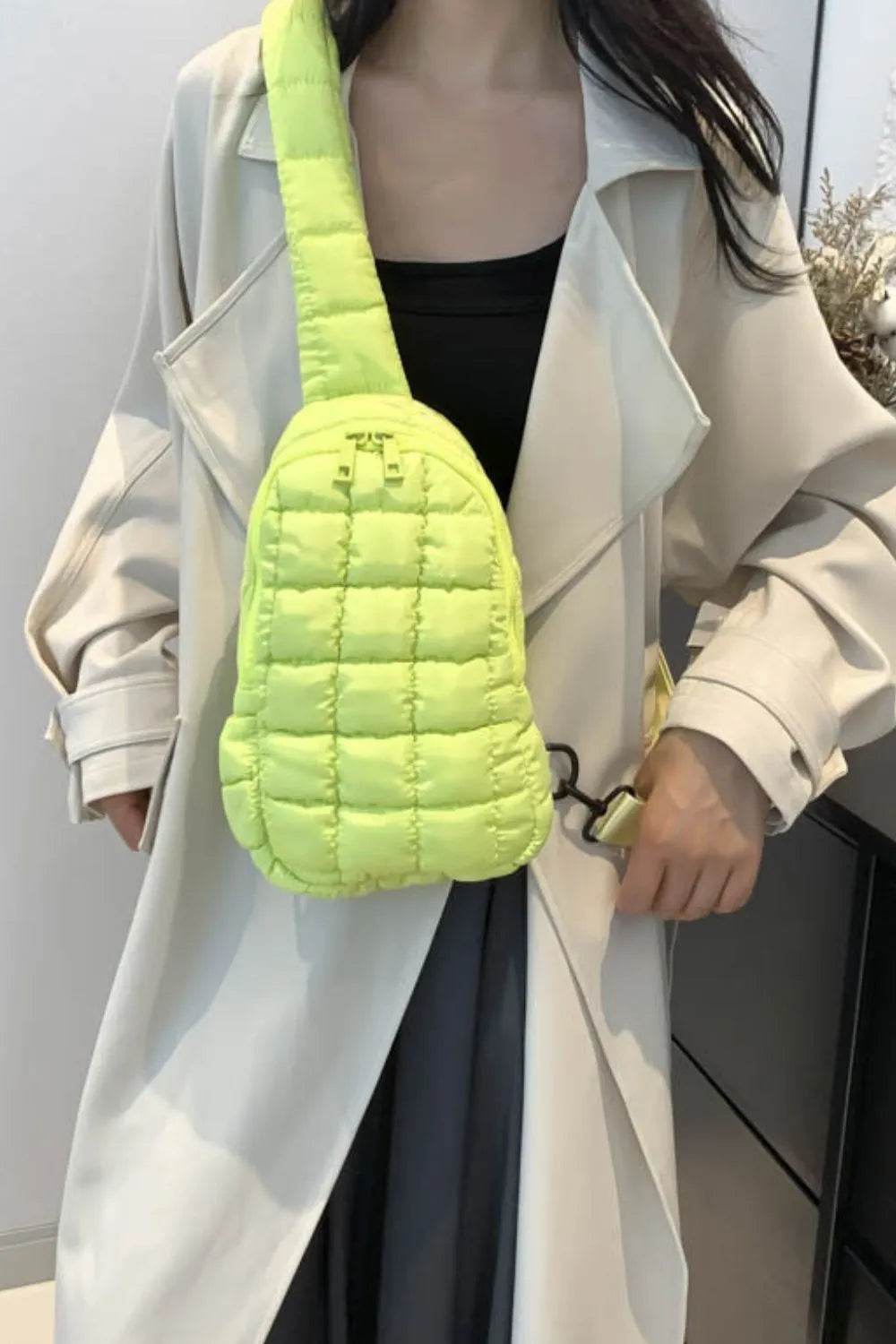 Quilted Nylon Crossbody Bag - Tredona LLC