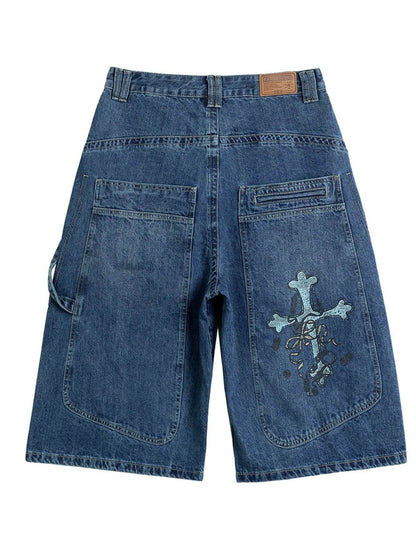 Men's Wash Denim Shorts - Tredona LLC